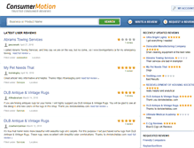 Tablet Screenshot of consumermotion.com